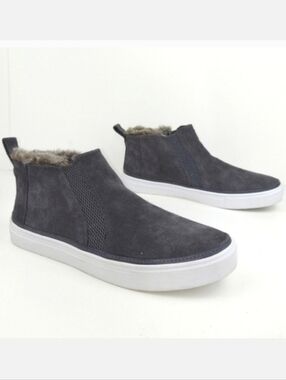 Toms Bryce Women's Suede Dark Gray Sneakers 9